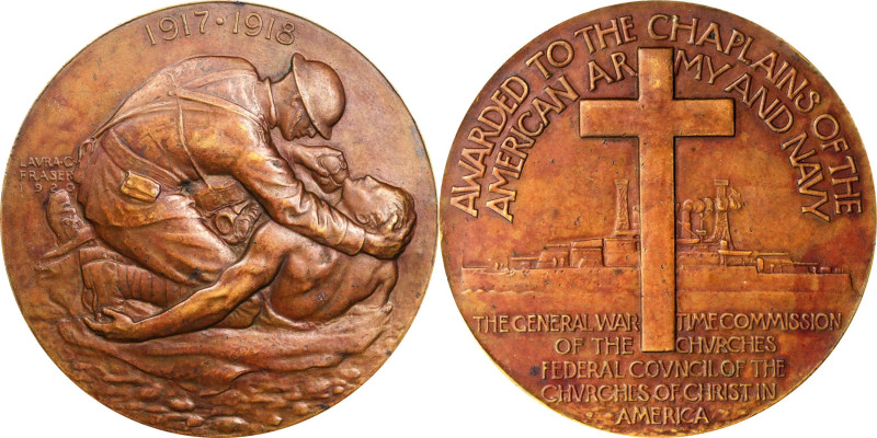 1920 Army and Navy Chaplain's Medal. By Laura Gardin Fraser. Baxter-326, Marquse...