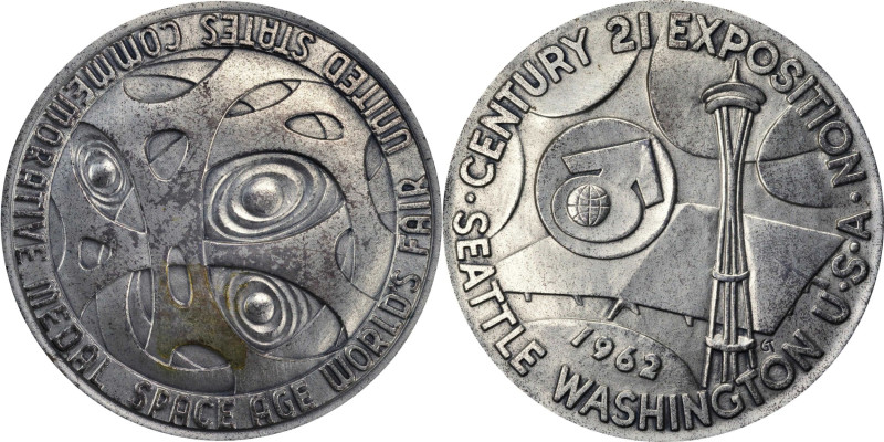 1962 Seattle World's Fair / Century 21 Exposition Commemorative Medal. First Siz...