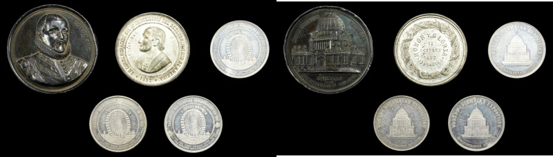 Lot of (5) World's Columbian Exposition Medals. About Uncirculated.
Included ar...