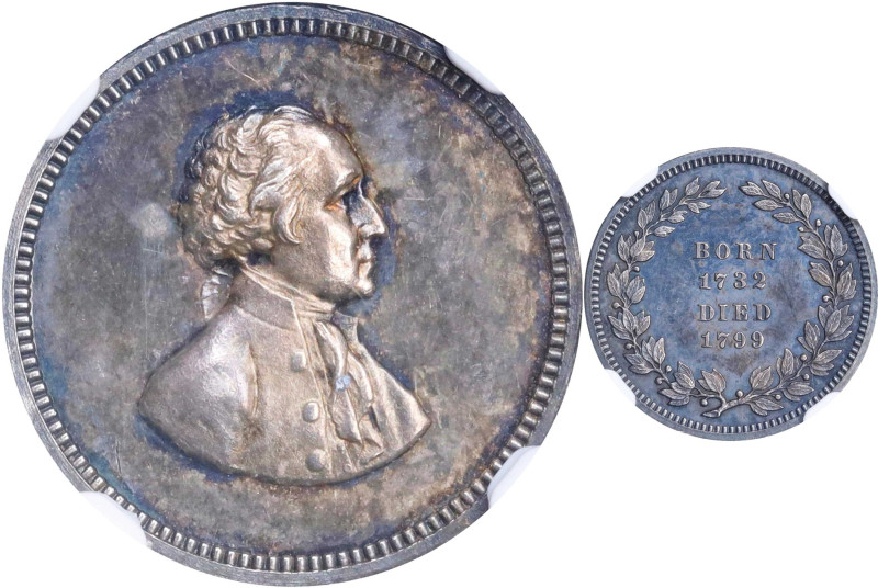 "1799" (ca. 1861) U.S. Mint Born and Died Medalet. Paquet First Obverse - First ...