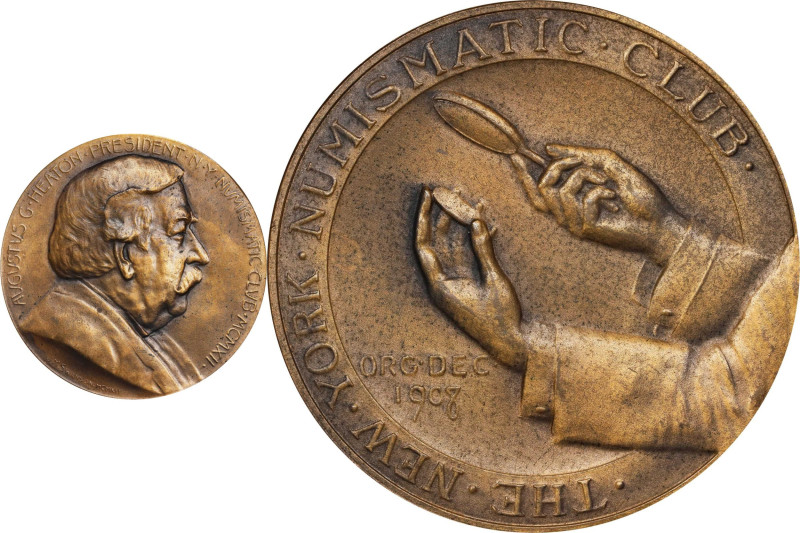 1912 New York Numismatic Club Presidential Medal. Augustus Heaton. By Jonathon M...