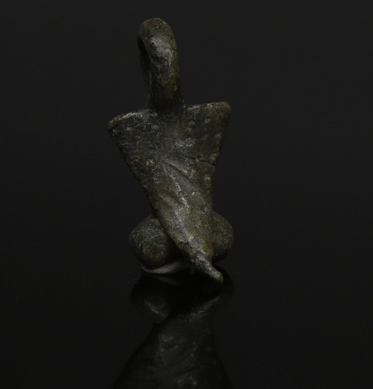 ITEM: Phallic amulet
MATERIAL: Bronze
CULTURE: Roman
PERIOD: 1st - 3rd Centur...