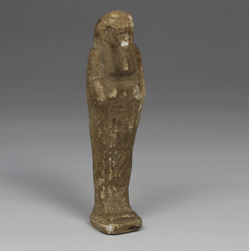 ITEM: Shabti with hieroglyphs
MATERIAL: Faience
CULTURE: Egyptian
PERIOD: Lat...