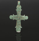 Byzantine cross pendant