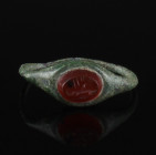 Roman ring with carnelian