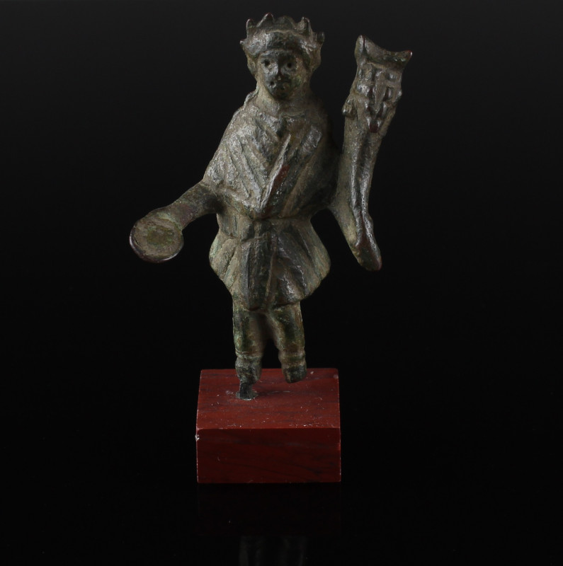 ITEM: Statuette of a Lar
MATERIAL: Bronze
CULTURE: Roman
PERIOD: 2nd - 3rd Ce...