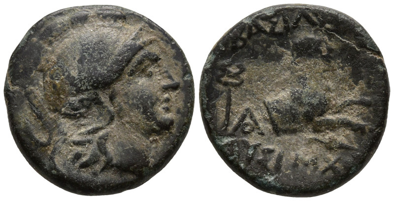 KINGS of THRACE (Macedonian). Lysimachos (305-281 BC).
AE Bronze (14,73mm 2,36g...