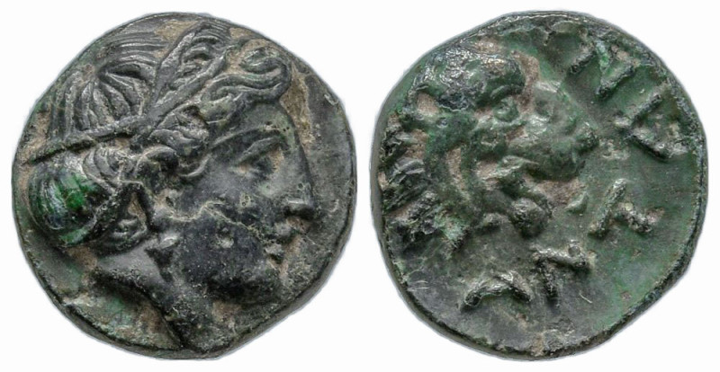 TROAS. Antandros. (Circa 400-350 BC)
AE Bronze (8.5mm 0.63g)
Obv: Head of Arte...