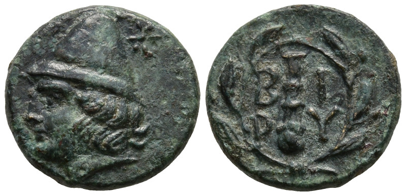 TROAS. Birytis. (4th-3rd centuries BC).
AE Bronze (11,44mm 1,24g)
Obv: Beardle...