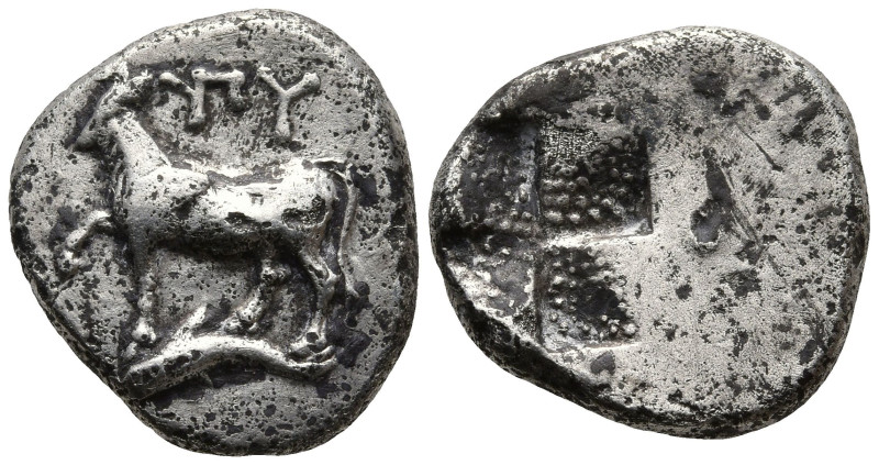 THRACE. Byzantion. (Circa 340-320 BC)
AR Hemidrachm (14,3mm 2,30g)
Obv: Bull s...