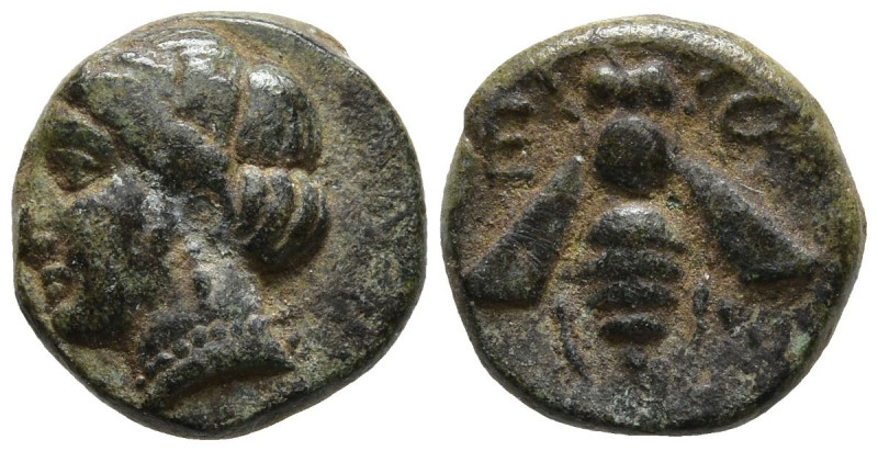 IONIA. Ephesos. (Circa 375-325 BC)
AE Bronze (10,5mm 1,09g)
Obv: Female head l...