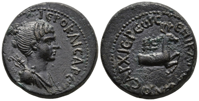 LYDIA. Hierocaesaraea. Pseudo-autonomous issue, time of Nero (54-68 AD). Capito ...