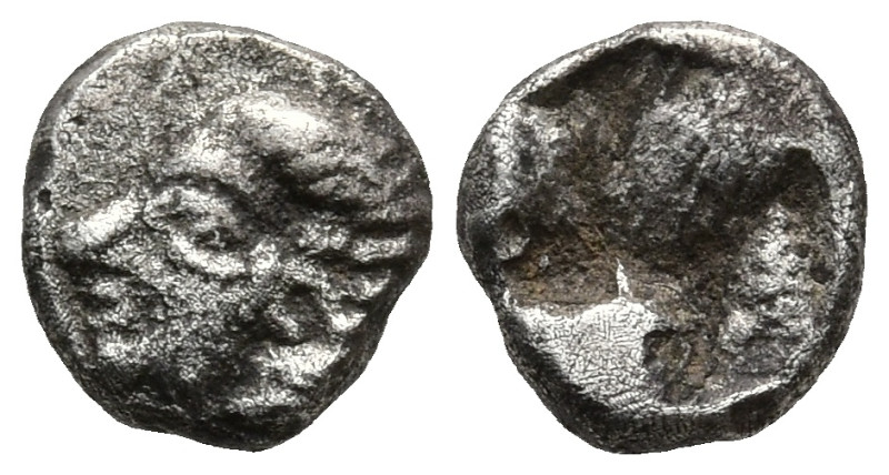 IONIA. Kolophon. (Circa 530/25-500 BC).
AR Tetartemorion (5,5mm 0,22g)
Obv: Ar...