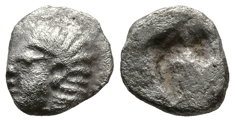 IONIA. Kolophon. (Circa 530/25-500 BC).
AR Tetartemorion (5,3mm 0,16g).
Obv: A...