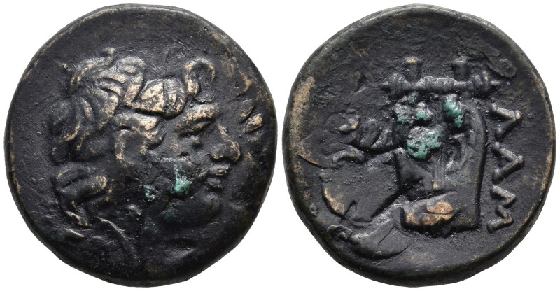 MYSIA. Lampsakos. (2nd-1st century BC)
AE Bronze (20,4mm 6,82g)
Obv: Laureate ...