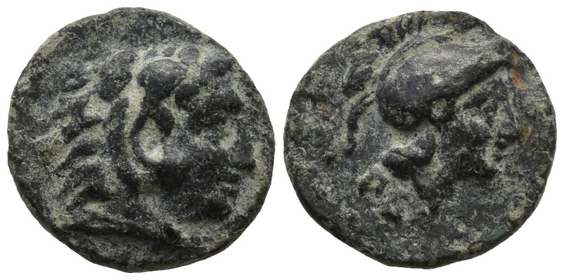 MYSIA. Pergamon. (Circa 310-282 BC).
AE Bronze (10,1mm 0,81g)
Obv: Head of Her...