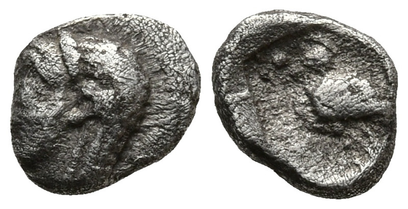 WESTERN ASIA MINOR. Uncertain. (Circa 5th century BC)
AR Tetartemorion (5,2mm 0...