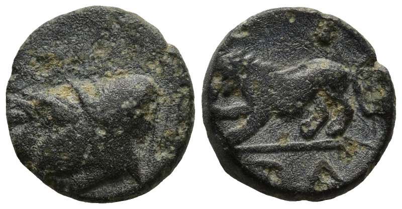 ASIA MINOR. Uncertain mint (Temnos?). (Circa 350-250 BC)
AE Bronze (9,4mm 0,65g...