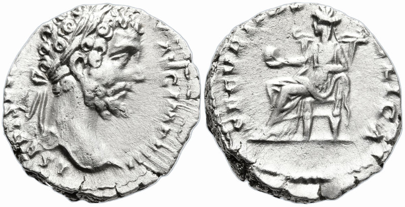 Septimius Severus (193-211 AD). Rome
AR Denarius (18.4mm 3.46g)
Obv: Laureate ...