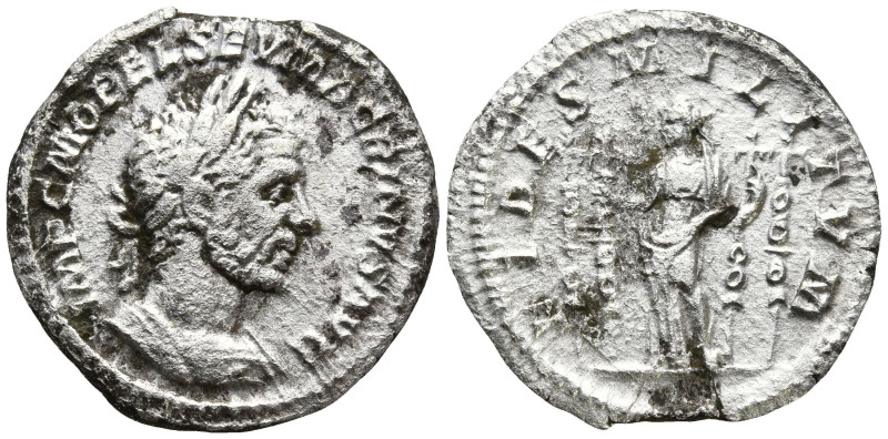 Macrinus (217-218 AD). Rome
AR Denarius (18,7mm 2,59g )
Obv: IMP C M OPEL SEV ...