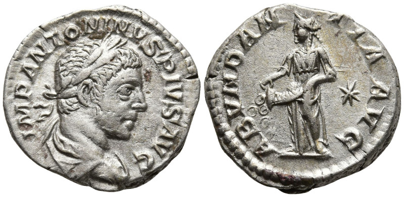 Elagabalus (218-222 AD). Rome
AR Denarius (18.2mm 3.42g)
Obv: IMP ANTONINVS AV...