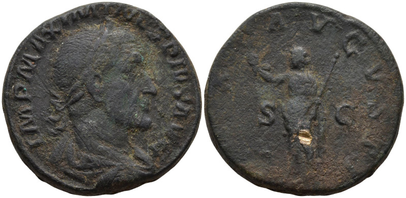 Maximinus I Thrax. (AD 235-238 AD).Rome
AE Sestertius (30,5mm 20g)
Obv: IMP MA...