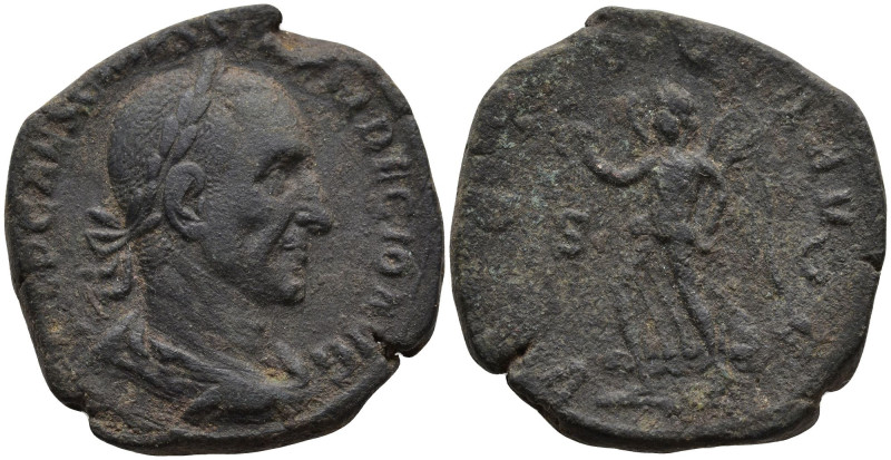 Trajan Decius (AD 249-251). Rome
Sestertius (29,9mm 17,7g).
Obv: Laureate and ...