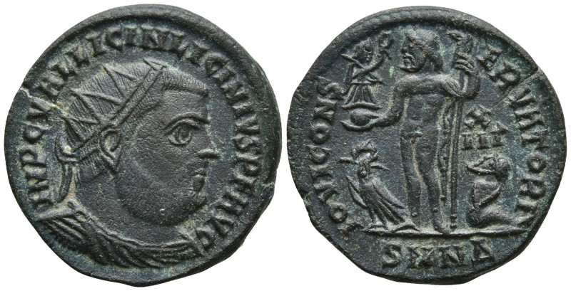 Licinius I (308-324 AD). Nicomedia
AE Follis (16.3mm 2.75g)
Obv: IMP C VAL LIC...