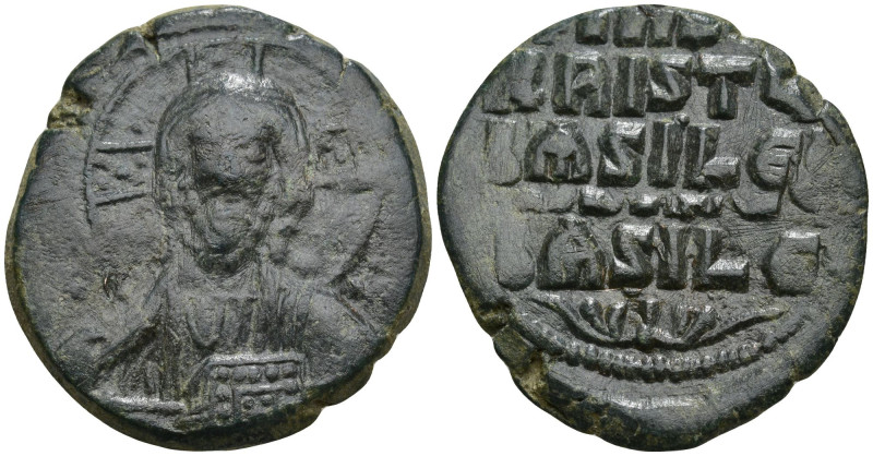 Anonymous Follis. Time of Basil II with Constantine VIII (AD 976-1025). Constant...