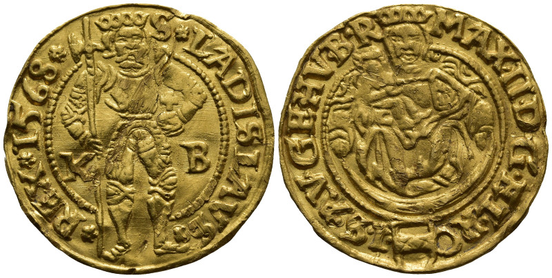 House of Habsburg. Maximilian II (AD 1564-1576). Kremnitz.
AV Ducat (22,2mm 3,0...