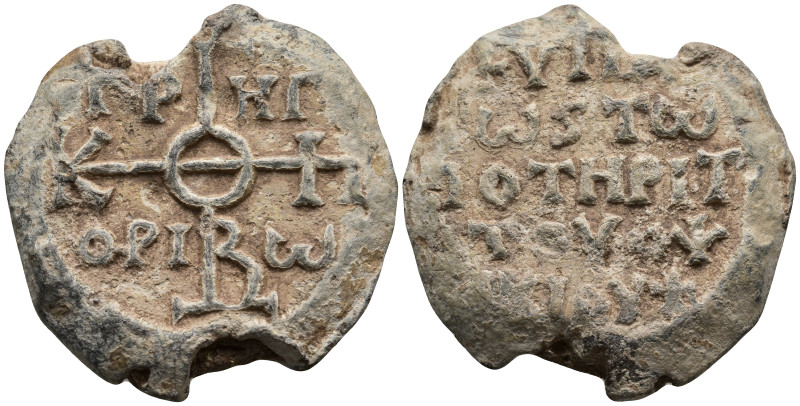 Byzantine Lead Seal
(16,45g 28mm diameter)