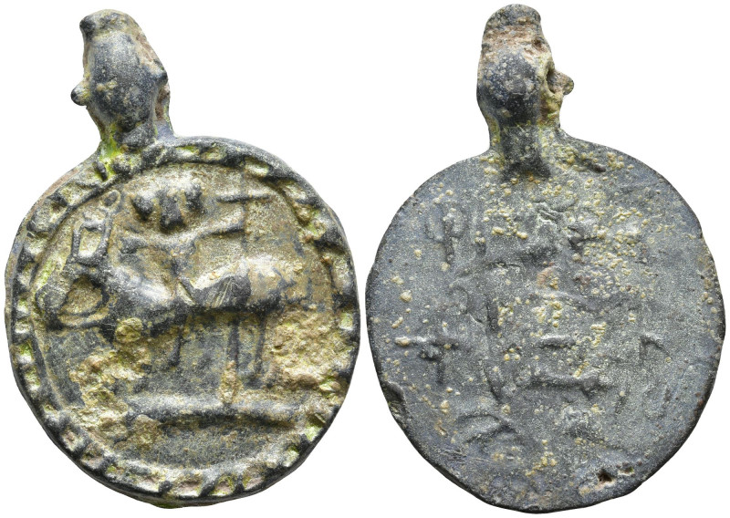 Uncertain, circa 10th century. Amulet
(20.25g 33.3mm diameter)