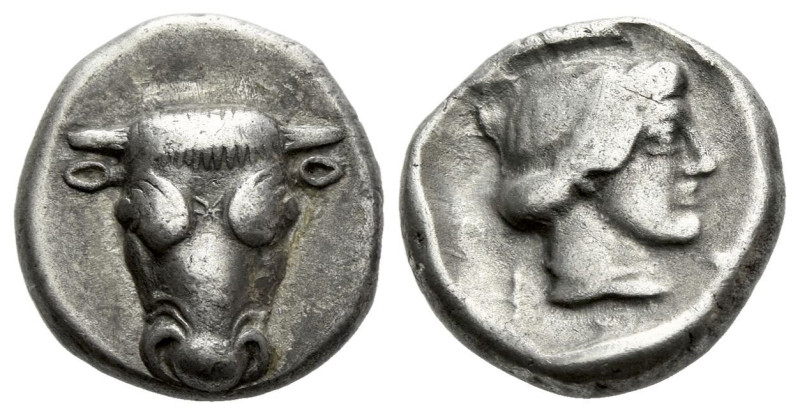 Phocis, Phokian league Tetrobol circa 490-485, AR 14.00 mm., 3.13 g.

Weakly s...