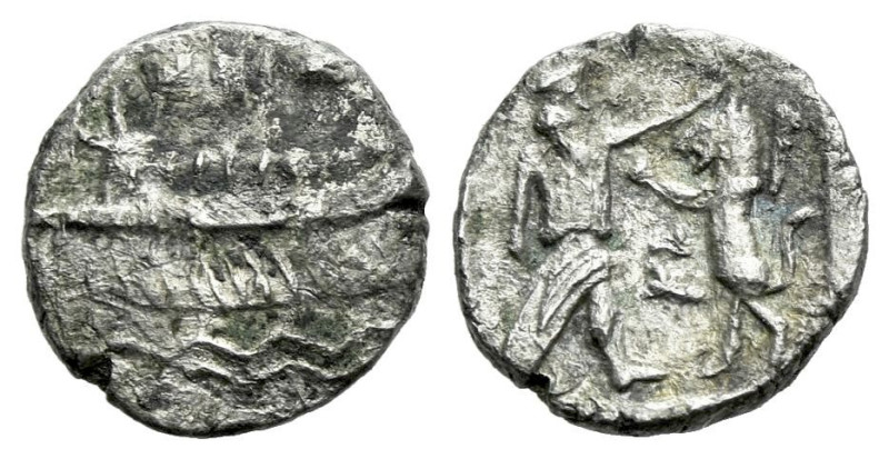 Phoenicia, Masday, circa 353-333 Sidon Obol or 1/6 shekel circa 353-333, AR 10.0...