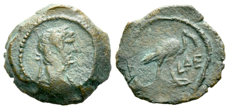 Egypt, Alexandria Hadrian, 117-138 Chalkous circa 117-138, Æ 14.00 mm., 1.78 g....