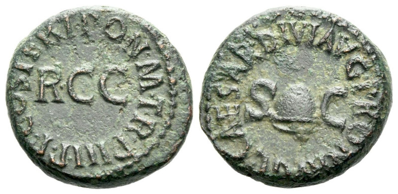 Gaius, 37-41 Quadrans Rome circa 37-41, Æ 17.00 mm., 4.67 g.

Green patina and...