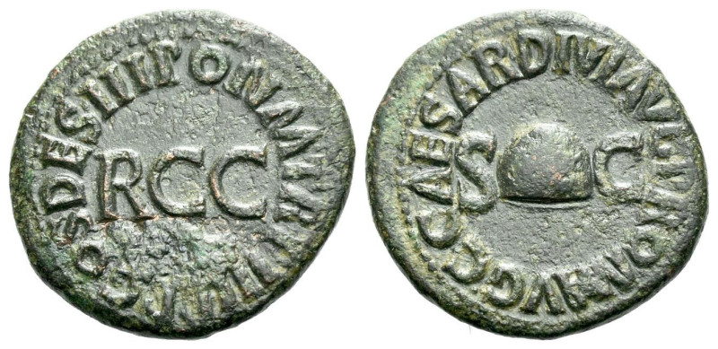 Gaius, 37-41 Quadrans Rome circa 37-41, Æ 18.00 mm., 3.58 g.

Green patina and...