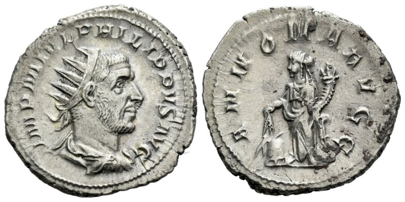 Philip I, 244-249 Antoninianus Rome circa 244-249, AR 23.00 mm., 4.23 g.

Nice...