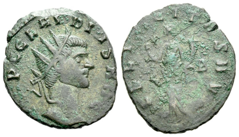 Claudius II Gothicus, 268-270 Antoninianus circa 276-282, billon 21.00 mm., 2.92...