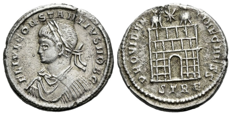 Constantine II caesar, 324-337 Follis Treveri circa 324-337, Æ 19.00 mm., 2.80 g...