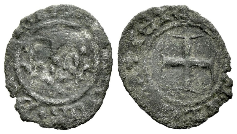 Italy, Napoli, Roberto d'Angiò Denaro circa 1309-1343, billon 13.00 mm., 0.45 g....