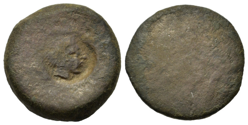 Sicily, Akragas, c. 425/0-410/06 BC. Æ Hemilitron – Hexonkion (20,8mm, 8g). [Eag...