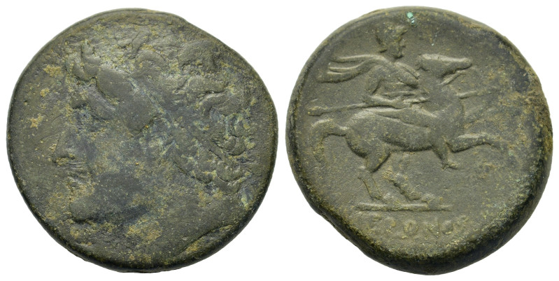 Sicily, Syracuse. Time of Hieron II (275-215 BC). Æ (27mm, 17.3g). Diademed head...