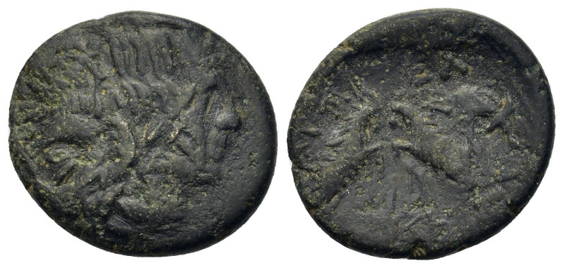 Macedon, Amphipolis, c. 187-168/7 BC. Æ (20,2mm, 6.8g). Laureate head of Apollo ...