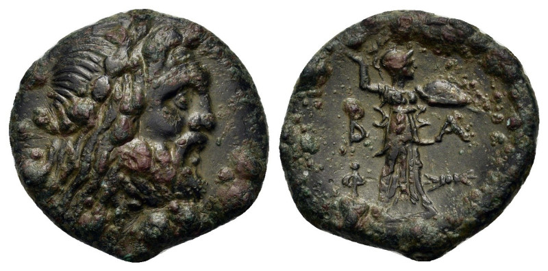 Kings of Macedon. Philip V (221-179 BC). Æ (19,7mm 4,70g). Head of Zeus right, w...