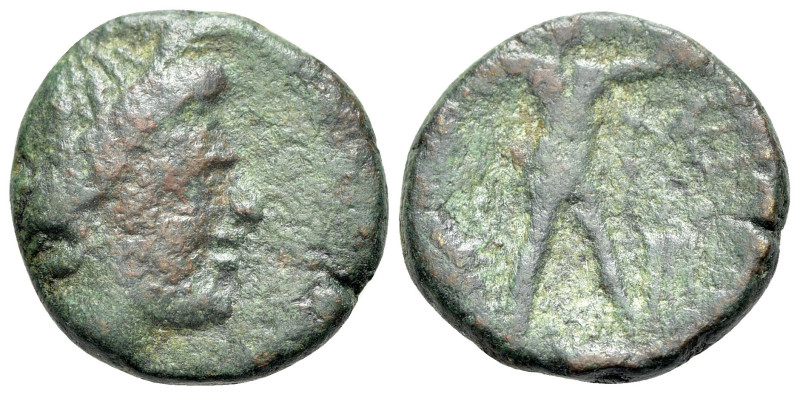 Epeiros, Ambrakia (?), c. 238-168 BC. Æ (14mm, 2.39g, 6h). Laureate head of Apol...