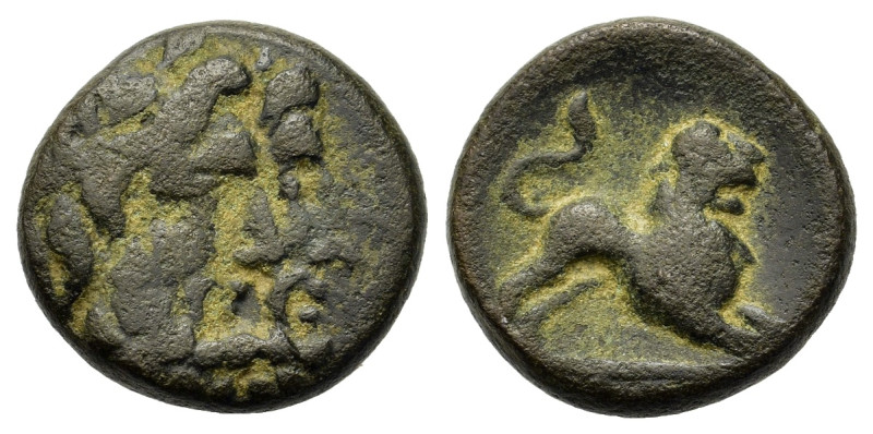 Pisidia, Komana, c. 1st Century BC. Æ (13,5mm, 2.7g). Jugate, bearded heads r. R...