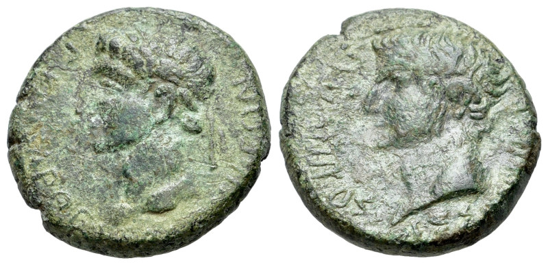 Gaius Caligula, with Germanicus, Macedonia, Thessalonica, AD 37-41. Æ (20mm, 9.0...