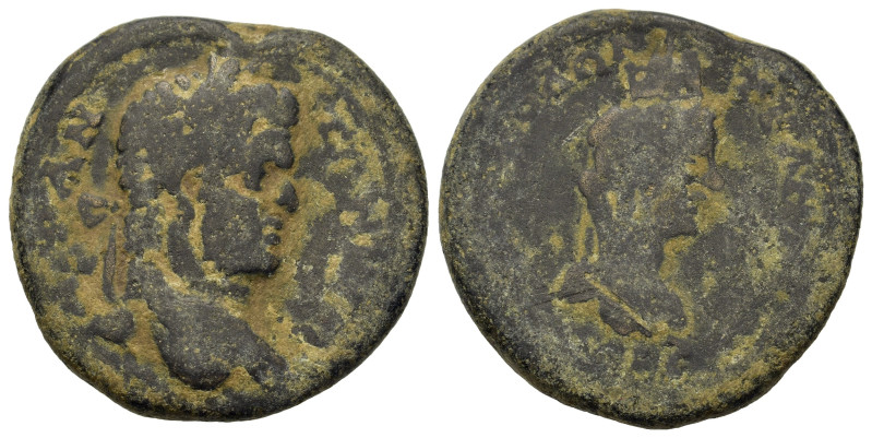 Caracalla (198-217). Uncertain mint in Mesopotamia(?). Æ (29,2mm, 16.9g). Laurea...