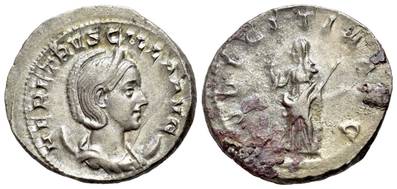 Herennia Etruscilla (249-251). AR Antoninianus (22mm, 4.91g, 7h). Rome. Diademed...